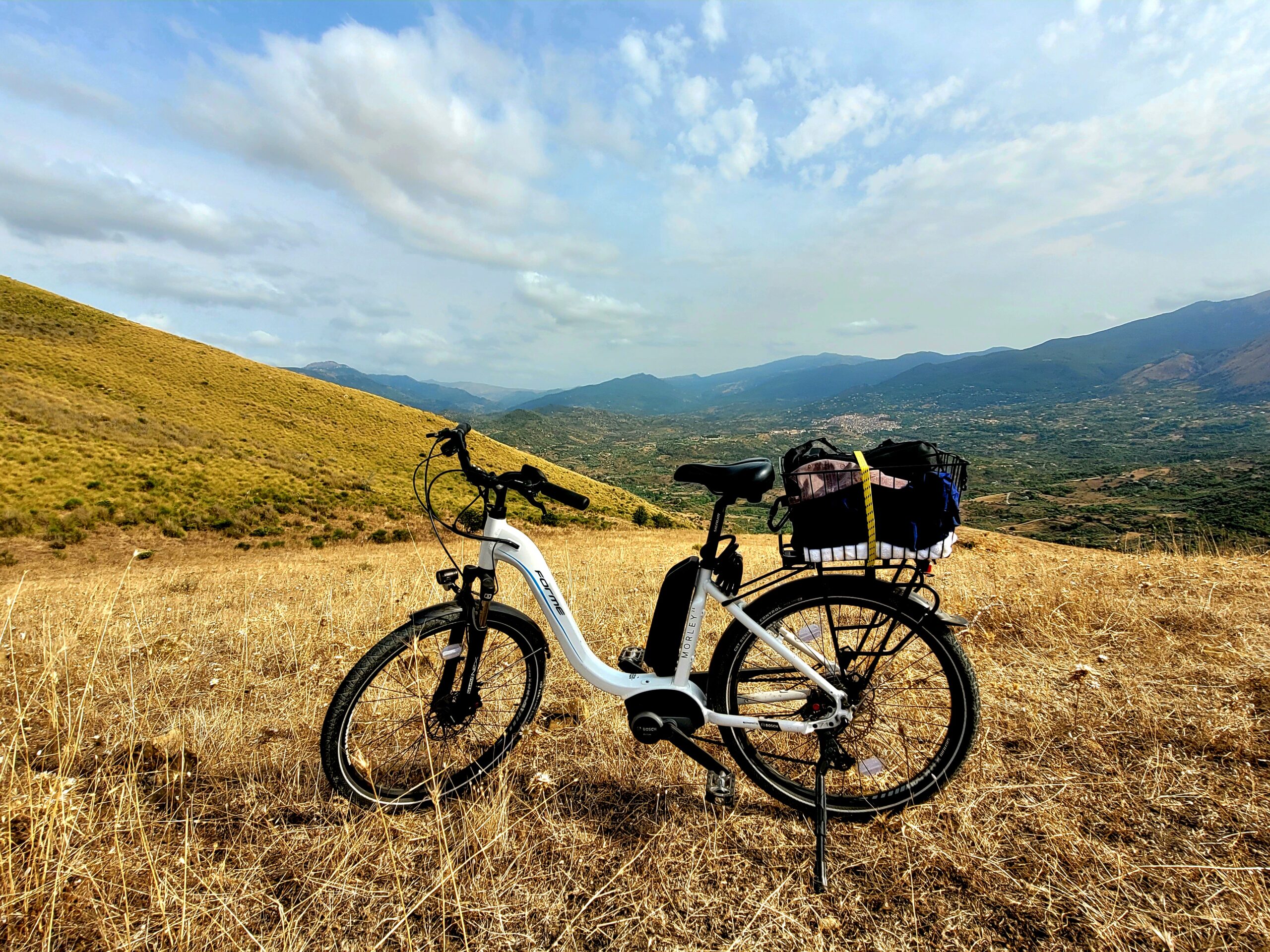 Cycling the countryside; Castelbuono, Sicily (Italy)