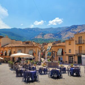 Outdoor dining at its finest; Castelbuono, Sicily (Italy)