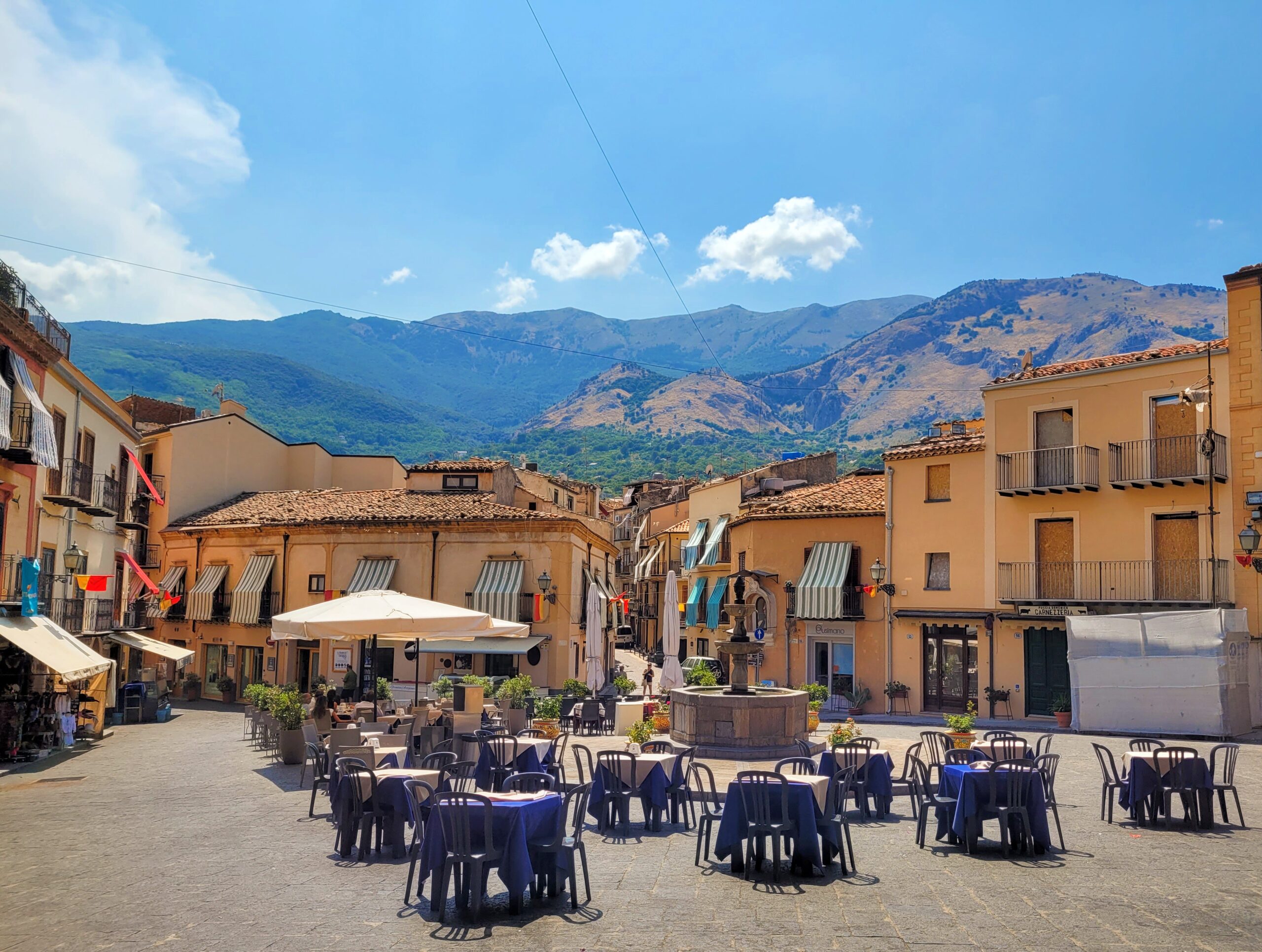 Outdoor dining at its finest; Castelbuono, Sicily (Italy)