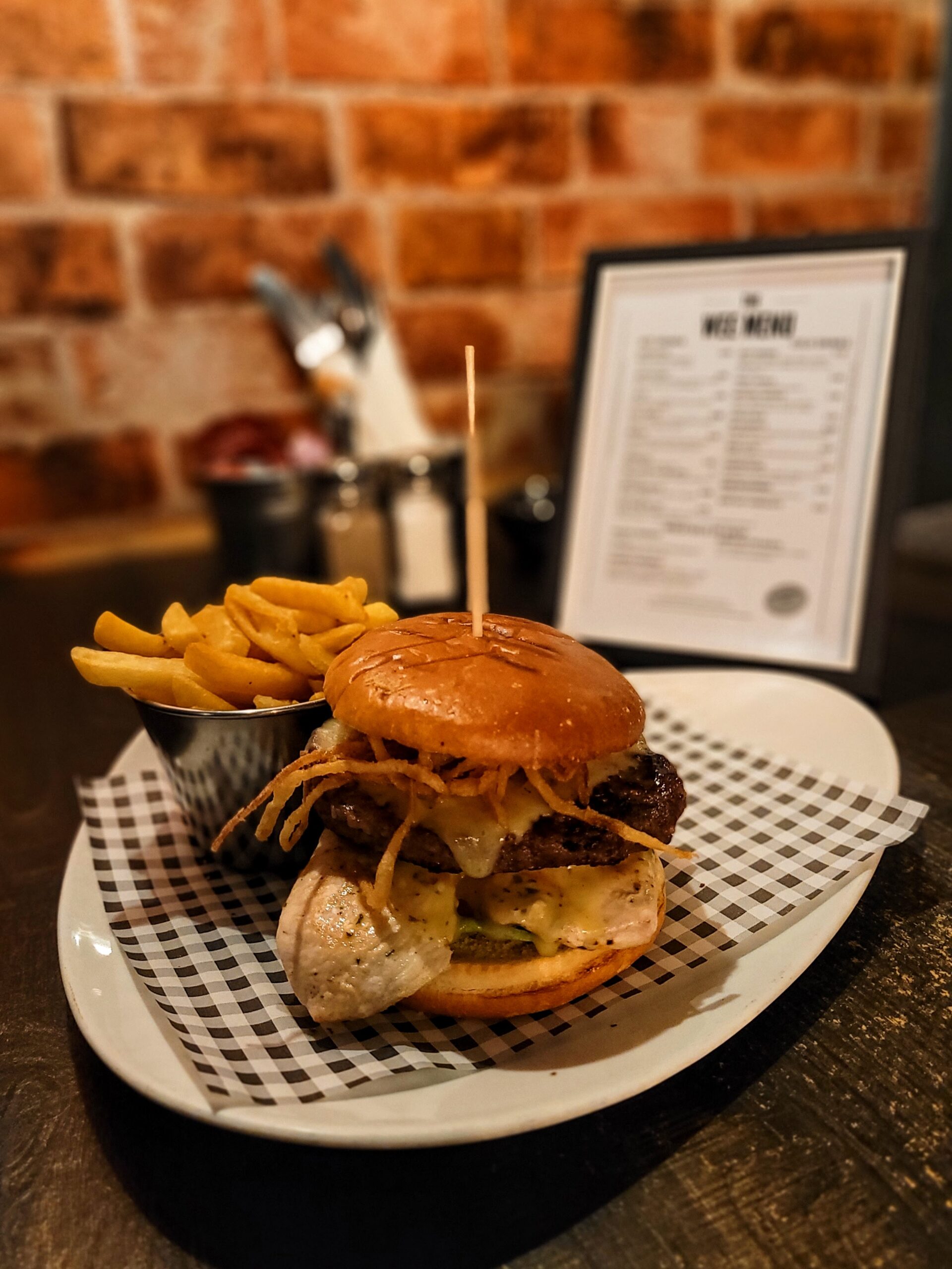 A 'Cock and Bull' burger @ The Wee Bistro; Glengormley, UK