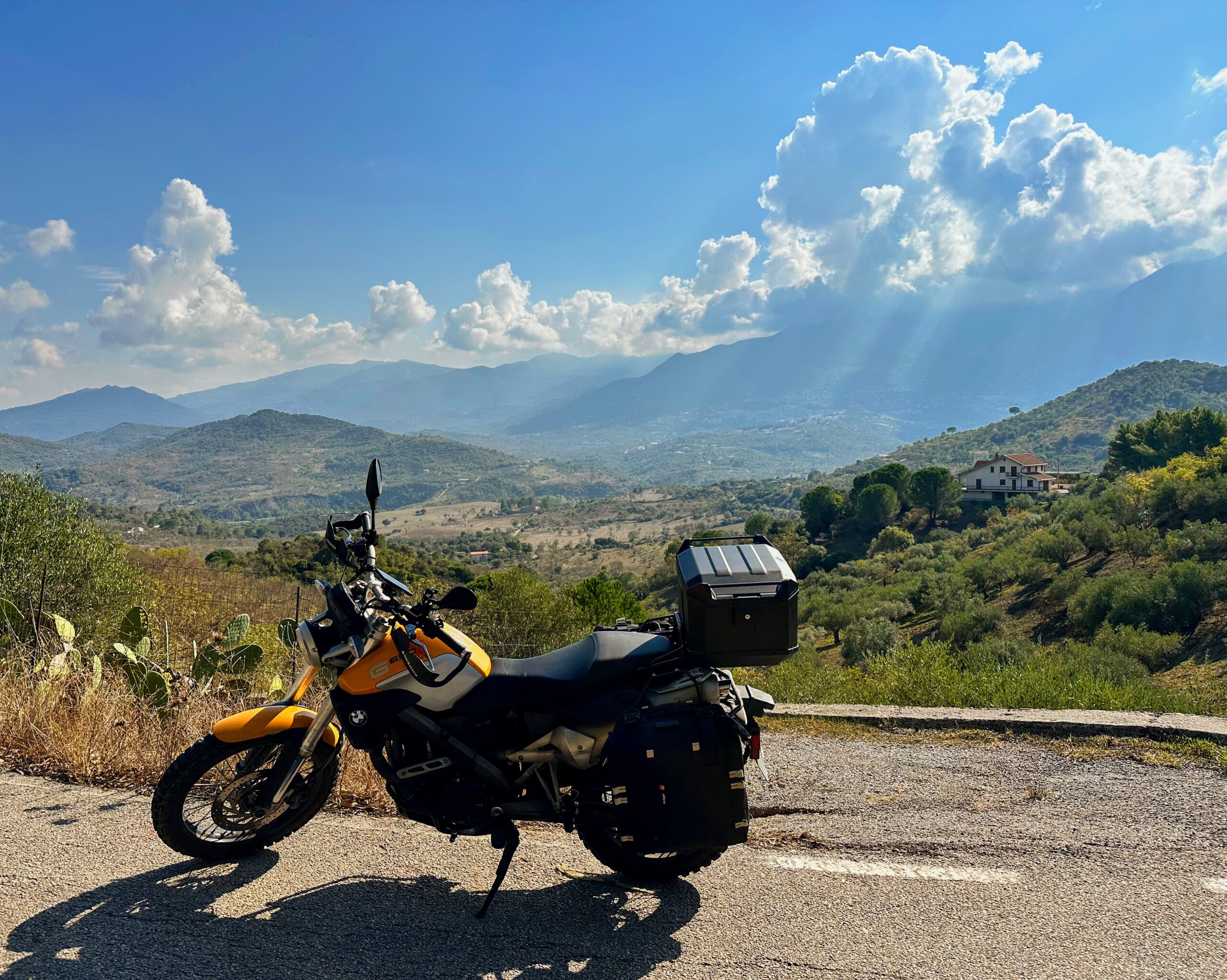 Motorcycle ride in our 'backyard'; Castelbuono, Sicily (Italy)