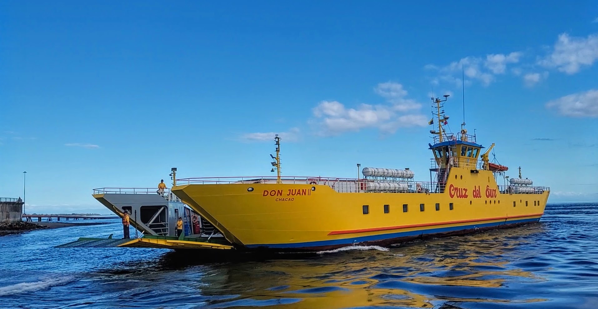 Ferry to Chiloe Island; Pargua, Chile