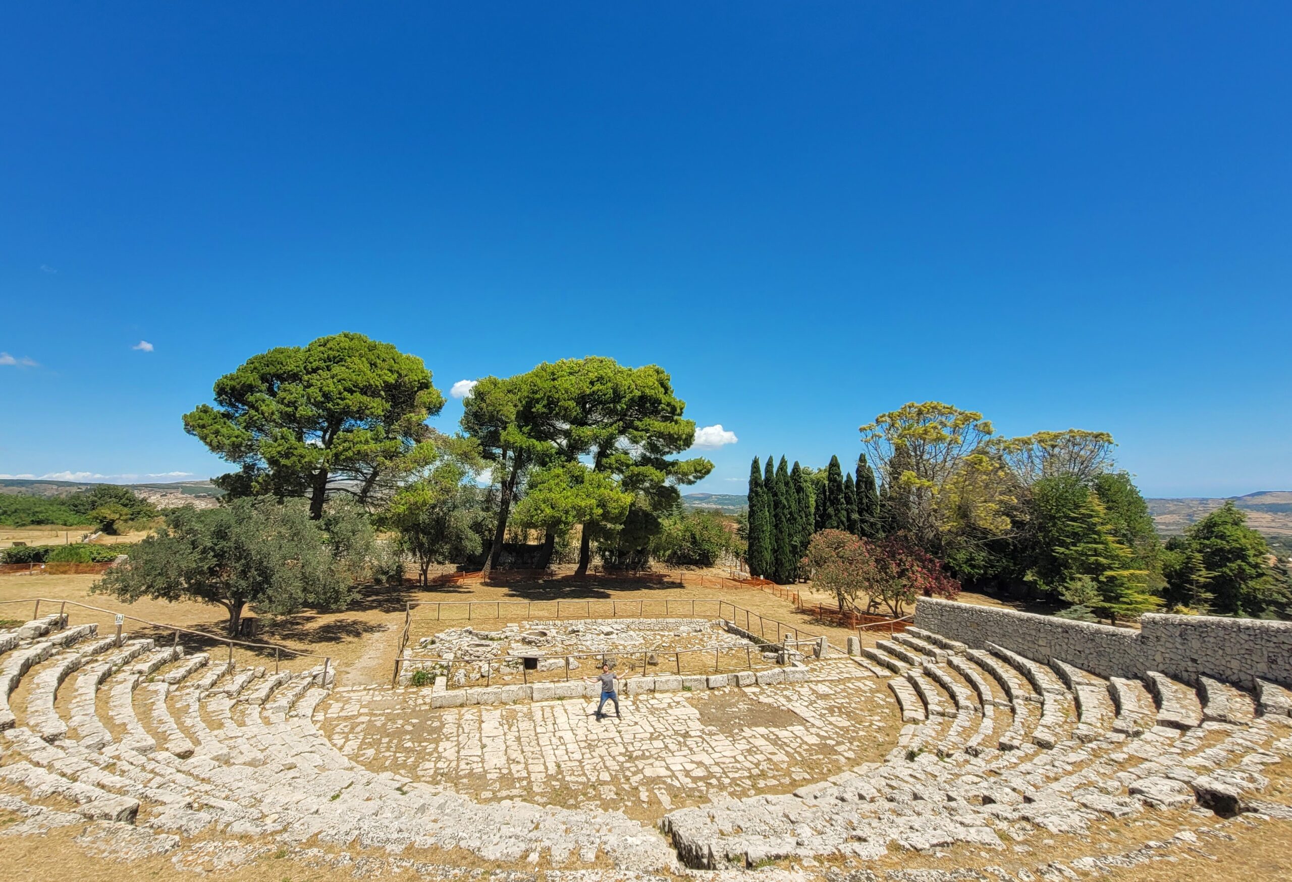 'Teatro di Akrai' stage where Paul performed his 'solo' act; Palazzolo Acreide, Sicily (Italy)