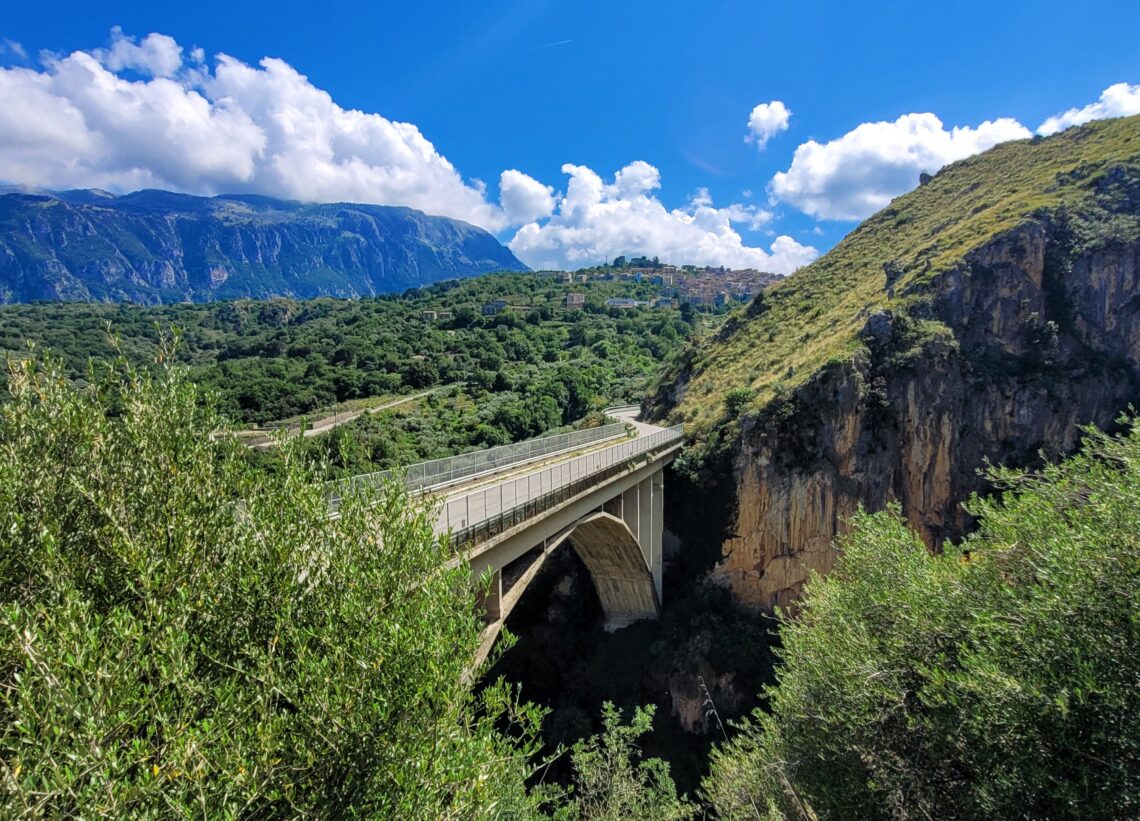 Beautiful view of the Madonie Mountains; Isnello, Sicily (Italy)