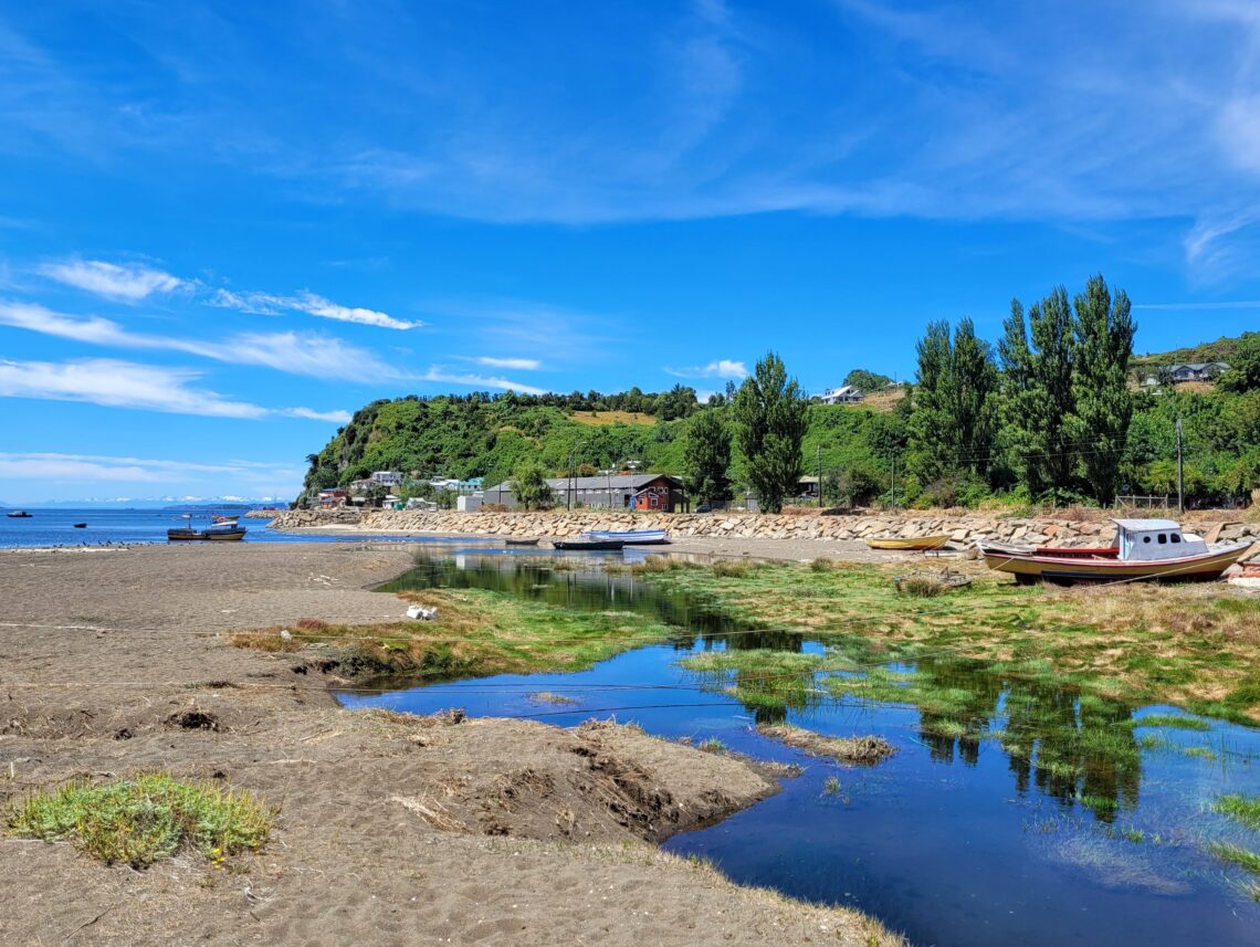 Achao waterfront; Quinchao Island, Chile