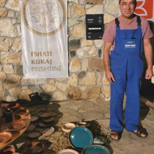 Local ceramist @ Etno Fest; Kukaj, Kosovo