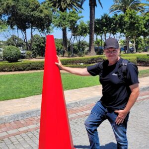 6 foot pylon at Grand Hotel; Cape Town