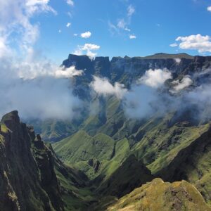 Viewpoint on Tugela Falls hike; Drakensberg Mountains, South Africa