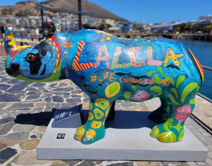 "The Rhinos are Coming Exhibit" at V&A Waterfront; Cape Town, South Africa
