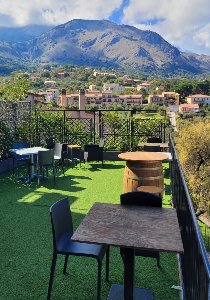 View of Madonie Mountains at Antico Baglio; Castelbuono, Sicily (Italy)