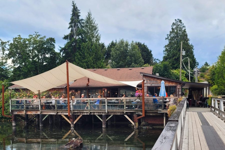Exterior of Genoa Bay Cafe; Genoa Bay, Canada