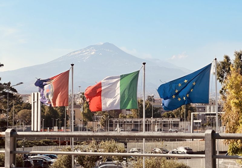 A View of Mount Etna