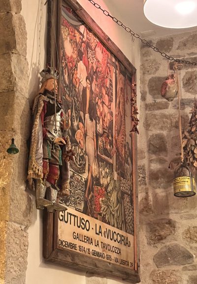Sicilian Decor from the Restaurant in Petralia Sottana