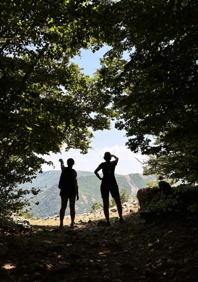 Abbey and Courtney Exploring the Madonie Mountains
