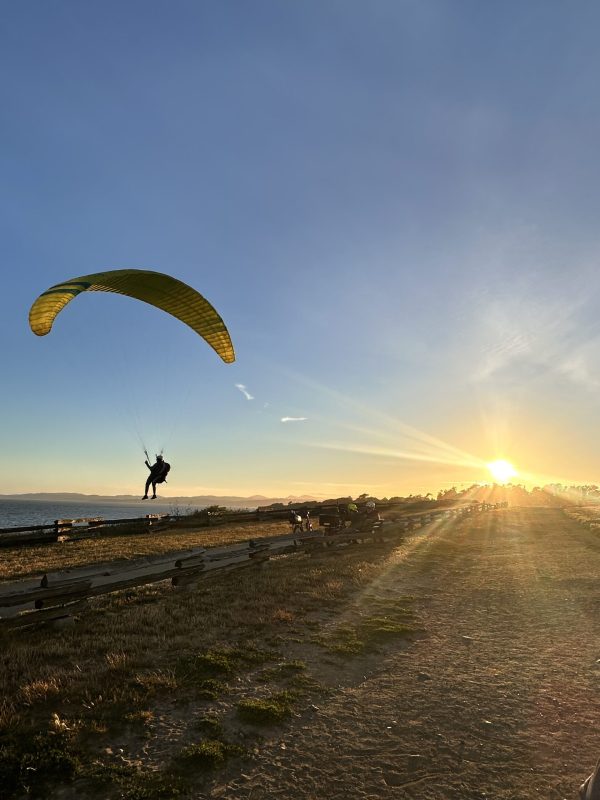 Flying Along Dallas Road in Victoria