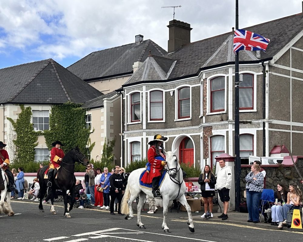 King William Parade in Carrickfergus, North Ireland