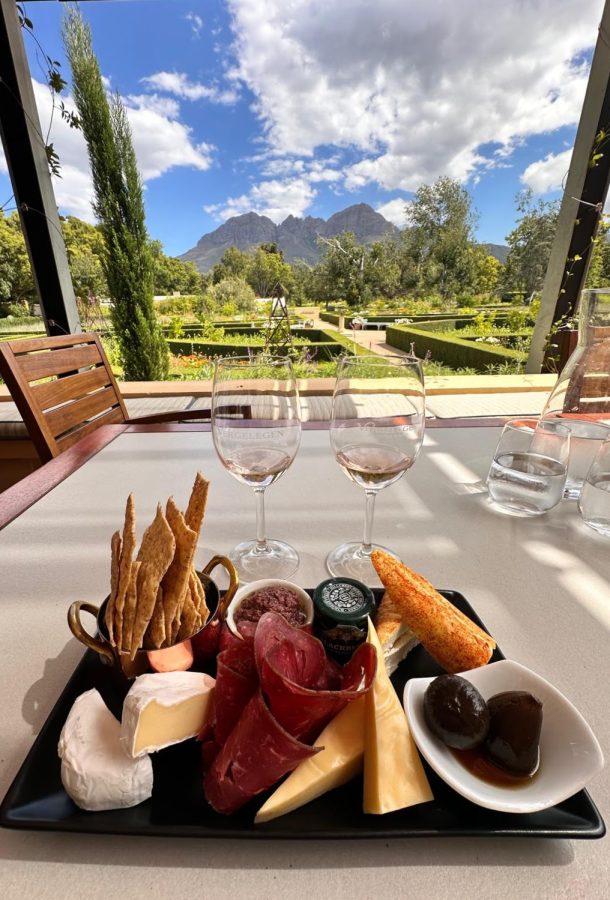 Wine tasting at Vergelegen Wine Estate; Somerset West, South Africa