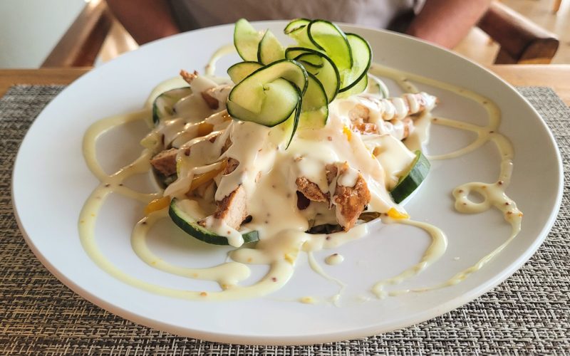 Gourmet salad at Tangelo Restaurant - Addo Wildlife; South Africa