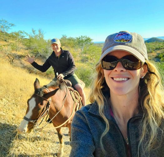 Horseback riding near Loreto; Baja California Sur, Mexico