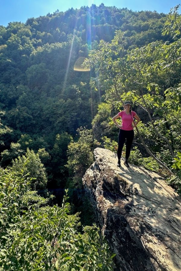 Upper viewpoint at Kamenjane Waterfall Trail, North Macedonia