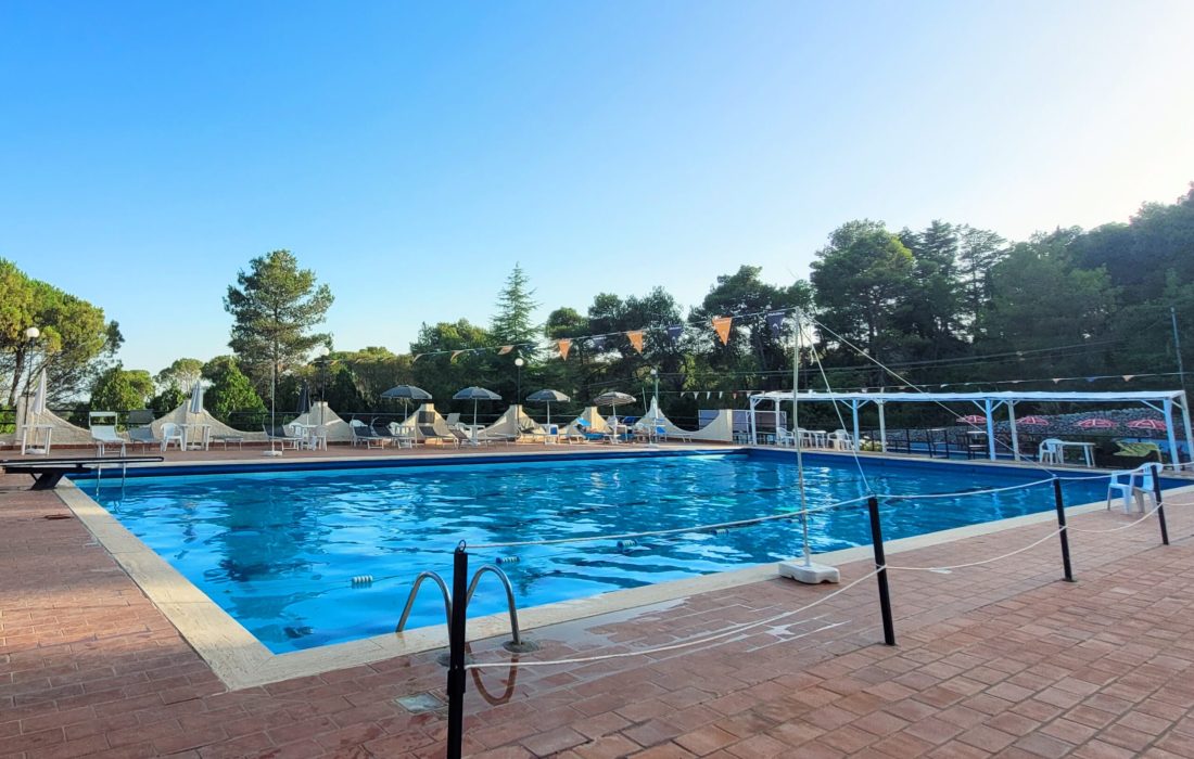 Village Tower swimming pool; Palazzolo Acreide, Sicily (Italy)